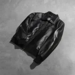 Air Rolf Black Men's Leather Bomber Jacket Outer