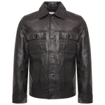 Black Elvis Presley Rockstar Leather Jacket