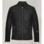 Black Jensen Huang Leather Jacket