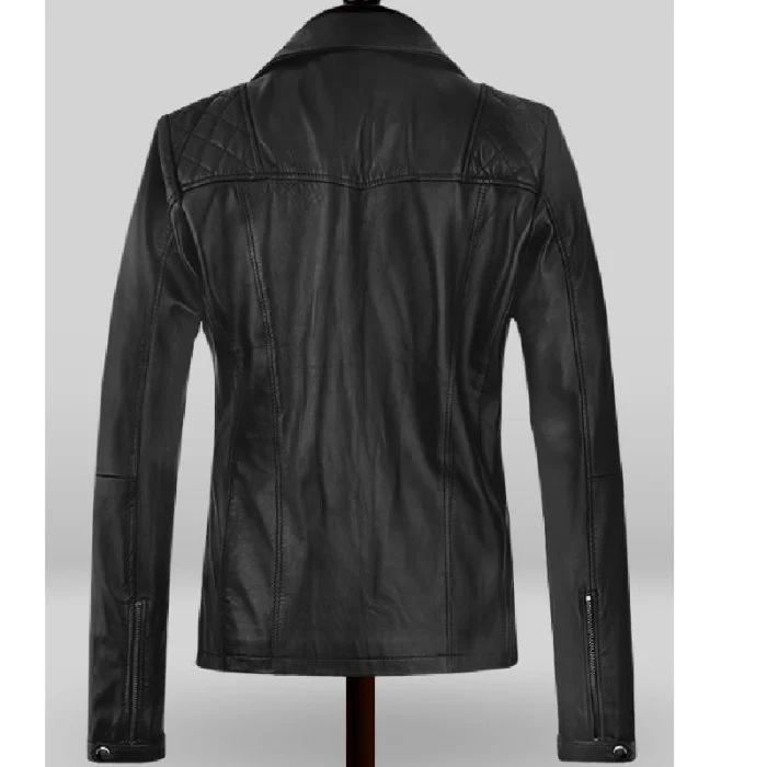 Black Michelle Rodriguez Fast &Amp; Furious 9 Leather Jacket Back