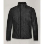 Black Tom Cruise Mission Impossible Rogue Nation Leather Jacket Front View