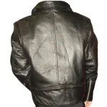 Boy’s Black Luxide Biker Genuine Leather Jacket Back