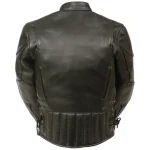 Boy’s Black Luxide Biker Genuine Leather Jacket Back