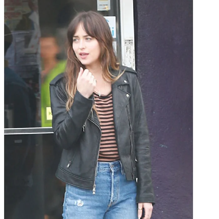 Dakota Johnson The High Note Leather Jacket