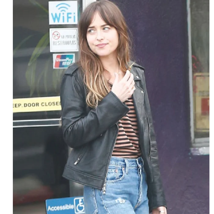 Dakota Johnson The High Note Leather Jacket