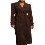 Haubrich Brown Suede Leather Coat