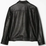 Kid’s Black Zip-Up Faux Leather Jacket