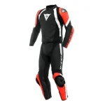 Men's Black Dainese Avro 4 Leather 2PCS Motorcycle Suit