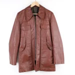 Men’s Brown 70's Vintage Leather Jacket