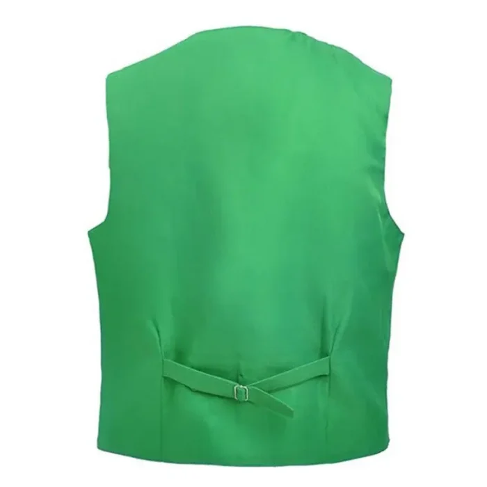 Men'S Green Loki Tom Hiddleston Vest Back View
