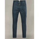 Men's Winsor Blue Soft Jim Morrison Leather Pants