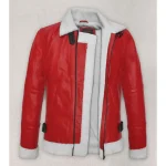 Red Ryan Reynolds Spirited Leather Jacket Look