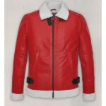 Red Ryan Reynolds Spirited Leather Jacket