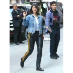 Women's Black Eiza Gonzalez Leather Pants