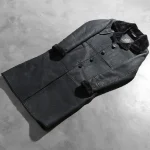 Women's Black Shearling Sheepskin Leather Coat Top