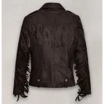 Women's Kendall Jenner Biker Leather Jacket back