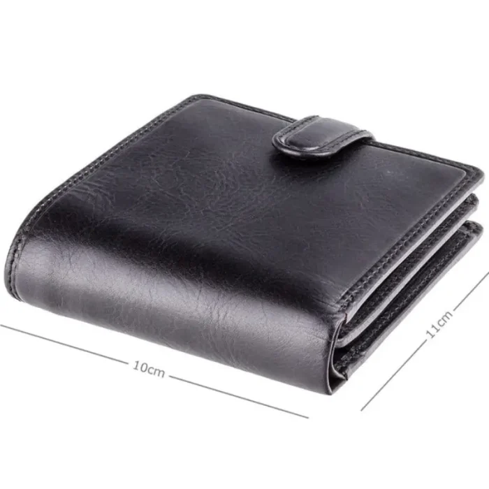 Black Arezzo Billfold Cash And Coin Wallet Close