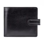 Black Arezzo Billfold Cash and Coin Wallet