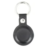 Black Leather AirTag Holder