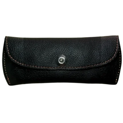Black Leather Eyewear Case - Optical Cover