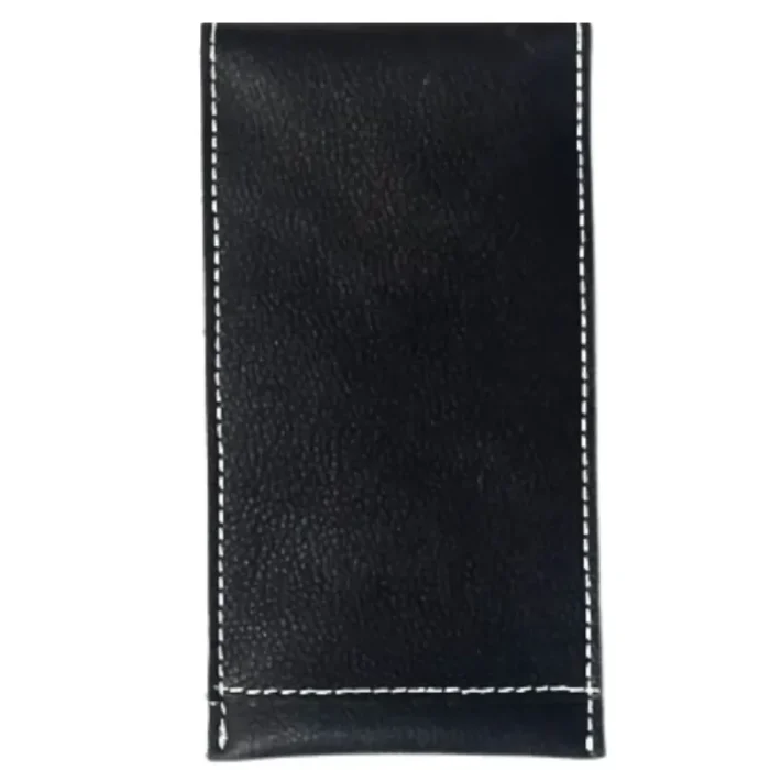 Black Leather Optical Case -Sunglasses Cover Back