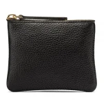 Black Small Leather Makeup Bag Close Look