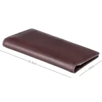 Brown Carrara Cash and Coin Jacket Wallet Closed