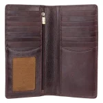 Brown Carrara Cash and Coin Jacket Wallet Open View