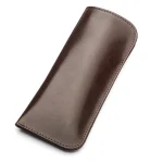 Brown Small Leather Glasses Case