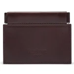 Brown Traditional Leather Squeeze Spring Coin Purse Side