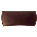 Choco Brown Leather Eyewear Optical Cover Back
