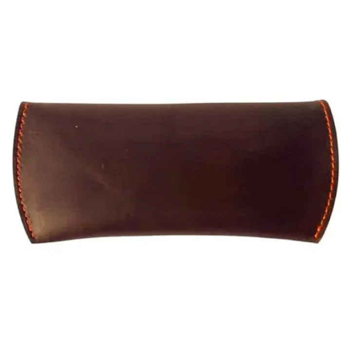 Choco Brown Leather Eyewear Optical Cover Back