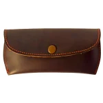 Choco Brown Leather Eyewear Optical Cover