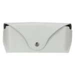 Grey Leather Sunglasses Case