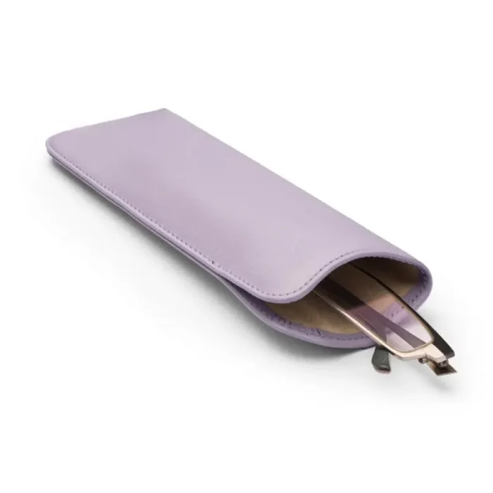 Lilac Small Leather Sunglasses Case View