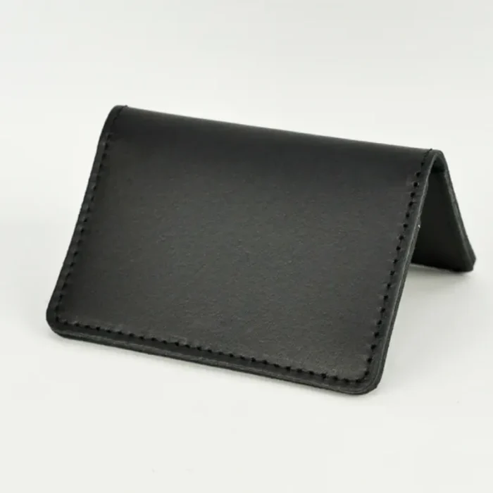 Men'S Black Leather Card Holder View