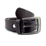 Men's Black Formal Leather Belt View