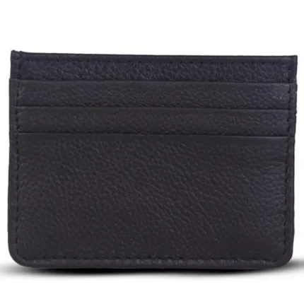 Men's Black Slim Genuine Leather Card Holder