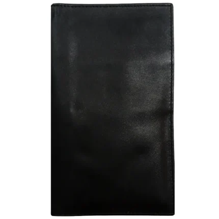 Men's Black Slim Leather Travel Wallet