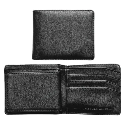 Men's Black Vegan Leather Coin Wallet