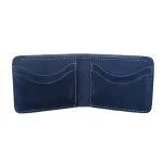 Men's Blue Real Leather Card Holder Wallet View