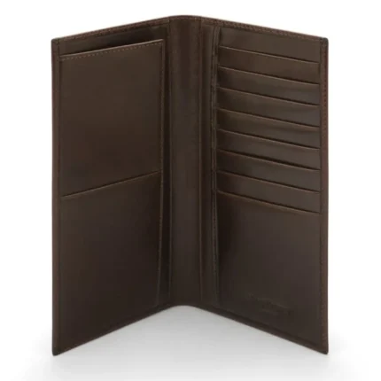Men's Brown Classic Leather Wallet With 8 Card Slots