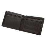 Men's Brown Faux Leather Coin Wallet Inner View