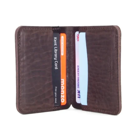 Men's Brown Leather Bifold Wallet