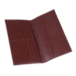 Men's Burgundy Tall Slim Leather Wallet With 12 CC Slots View
