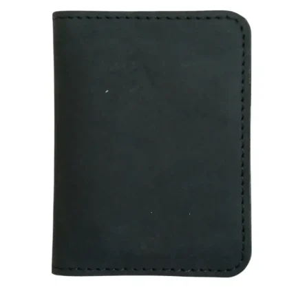 Men's Carbon Leather Bifold Card Holder Small Wallet