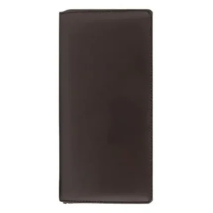 Men's Choco Leather Zipper Folder Wallet