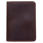 Men's Dark Brown Card Holder Leather Wallet
