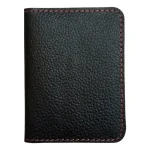 Men's Dark Brown Mini Leather Bifold Card Holder Wallet
