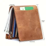 Men's Deep Brown Genuine Leather Wallet View
